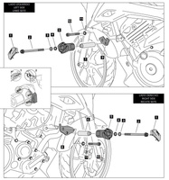 Crash pady PUIG do Suzuki GSX-S125 20-21