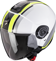 Kask motocyklowy otwarty SCORPION EXO-CITY II VEL biały Neon żółty