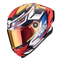 Kask motocyklowy integralny SCORPION EXO-RACE AIR KOBRA Blue-Yellow-Red
