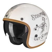 Kask motocyklowy otwarty SCORPION BELFAST EVO PIQUE beżowy czarny