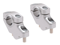 Podwyższenie kierownicy Offset do motocykla Honda CRF 300 L (2021-) 30 mm w górę, 21 mm w tył, srebrne