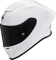 Kask motocyklowy integralny SCORPION EXO-R1 FIM 1 AIR PEARL biały