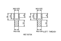 Adapter lusterek PUIG Hi-Tech do owiewek (9271N, prawy)