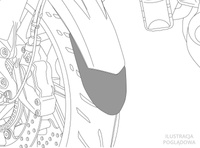 Przedłużenie błotnika do Suzuki GSX-R1000 17-22 (przednie)
