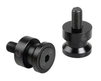 LAMPA Para rolek do stojaków motocyklowych - czarne 6x1 mm