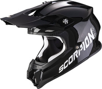 Kask motocyklowy cross enduro SCORPION VX-16 EVO AIR Solid czarny 