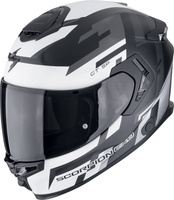 Kask motocyklowy integralny SCORPION EXO-GT SP AIR TORNADO czarny mat srebrny