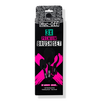 Muc-Off Zestaw 3 wysokiej jakości szczotek do mycia motocykla