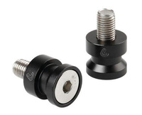 LAMPA Para rolek do stojaków motocyklowych - czarne 10x1,25 mm
