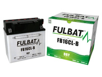 Akumulator FULBAT YB16CL-B (suchy. obsługowy. kwas w zestawie)