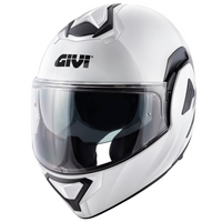 GIVI KASK MOTOCYKLOWY X.30 BACK - SZCZĘKOWY Z BLĘDĄ I SZCZĘKĄ PRZESUWANĄ DO TYŁU - BIAŁY
