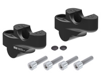 Podwyższenie kierownicy Offset do motocykla Honda CB 650 F (2014-2020), 30 mm w górę, 21 mm w tył - czarne