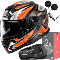 Kask SHOEI NEOTEC 3 Anthem TC-8 L + CARDO Interkom Freecom 2x Single
