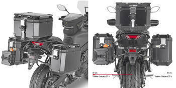 GIVI STELAŻ KUFRÓW BOCZNYCH ONE-FIT CAM - YAMAHA Tracer 9 (21)