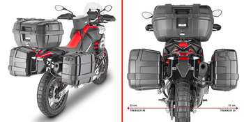 GIVI STELAŻ KUFRÓW BOCZNYCH ONE-FIT MONOKEY - APRILIA > TUAREG 660 (21 > 22)