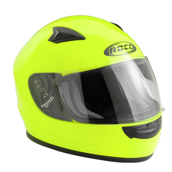 Kask motocyklowy dziecięcy ROCC 380 Jr. żółty neonowy