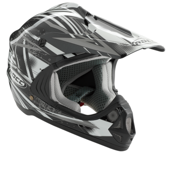 Kask motocyklowy dziecięcy ROCC 710 Jr. czarno-biały