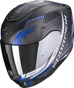 Kask motocyklowy integralny SCORPION EXO-391 HAUT MATT czarny srebrny niebieski XS