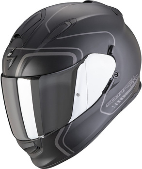 Kask motocyklowy integralny SCORPION EXO-491 WEST MATT czarny srebrny XS