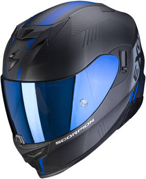 Kask motocyklowy integralny SCORPION EXO-520 AIR LATEN czarny-niebieski XS