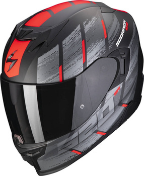 Kask motocyklowy integralny SCORPION EXO-520 AIR MAHA MAT czarny czerwony XXL