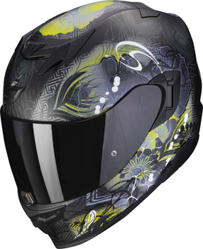 Kask motocyklowy integralny SCORPION EXO-520 AIR MELROSE MATT czarny żółty XXS