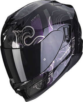 Kask motocyklowy integralny SCORPION EXO-520 EVO AIR FASTA Matt czarny srebrny różowy XXS