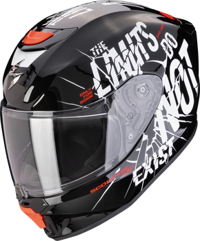 Kask motocyklowy integralny SCORPION EXO-JNR AIR BOUM czarny biały S