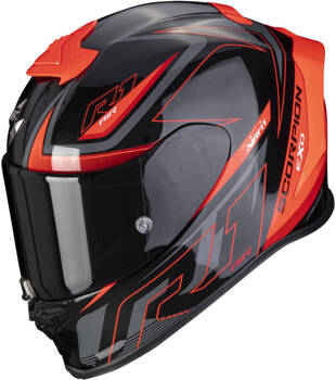 Kask motocyklowy integralny SCORPION EXO-R1 AIR GAZ Metal czarny-czerwony L