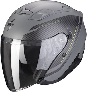 Kask motocyklowy otwarty SCORPION EXO-230 FENIX MAT CEM szary czarny