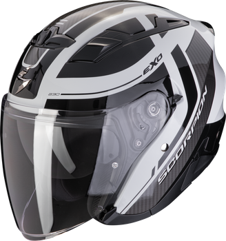 Kask motocyklowy otwarty SCORPION EXO-230 PUL szary czarny XS