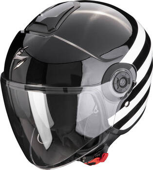 Kask motocyklowy otwarty SCORPION EXO-CITY II BEE czarny-biały