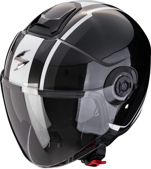 Kask motocyklowy otwarty SCORPION EXO-CITY II VEL Metal czarny biały XS