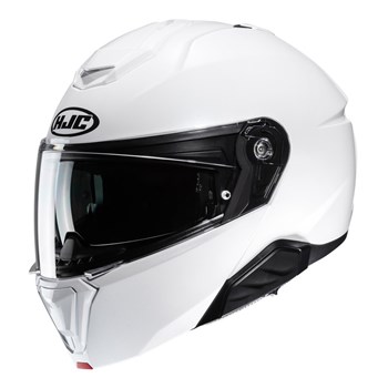 Kask motocyklowy szczękowy HJC I91 Solid Pearl biały