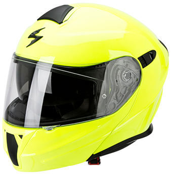 Kask motocyklowy szczękowy SCORPION EXO-920 SOLID NEON żółty S