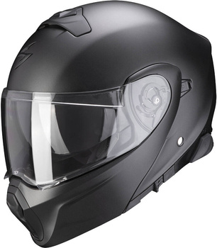 Kask motocyklowy szczękowy SCORPION EXO-930 SMART MATT PEARL czarny S