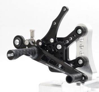 Podnóżki regulowane RG RACING YAMAHA YZF-R1 09-11 ZESTAW BLACK