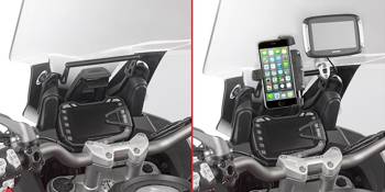 Poprzeczka GIVI do montażu GPS / SMARTPHONE - DUCATI MULTISTRADA