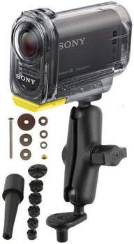 RAM-B-342-366U Uchwyt do kamer Sony Action Cam & Sony Action Cam z Wi-Fi® montowany w trzon widelca w motocyklu