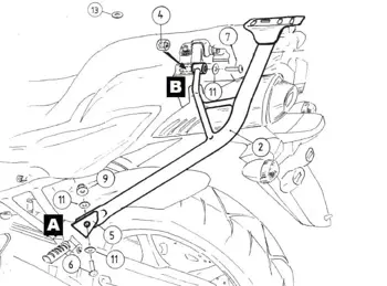 Stelaż alurack Yamaha FZ 6/Fazer (2007-2009) do TC