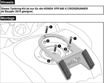 Tank ring Honda VFR 800 X Crossrunner (2015-2020)