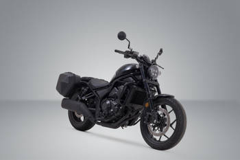 ZESTAW KUFRÓW BOCZNYCH URBAN ABS I STELAŻY SW-MOTECH HONDA CMX1100 REBEL (20-) BLACK 2X165L