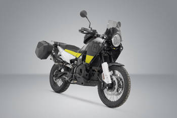 ZESTAW KUFRÓW BOCZNYCH URBAN ABS I STELAŻY SW-MOTECH HUSQVARNA NORDEN 901 (21-) BLACK 2X165L